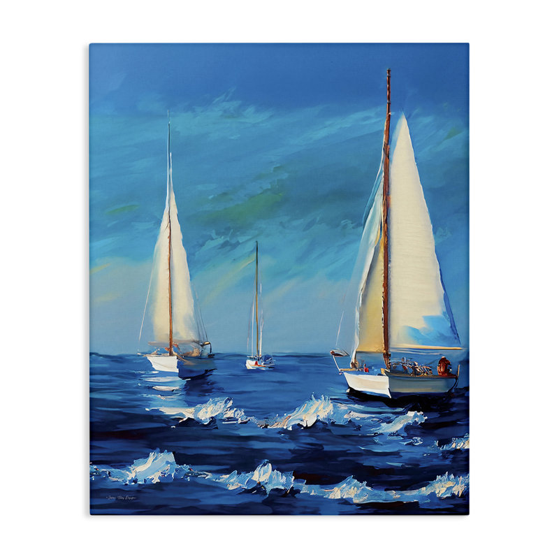 Sailors on Ebbing Tide Canvas Wall Art by Seven Trees Design, 40" H x 30" W