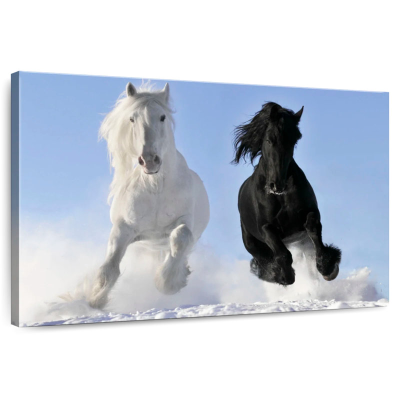Chevaux frison d'hiver, H 8 po x l 12 po