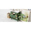 Ensemble de meuble-lavabo vert 30 "avec lavabo en résine et 5 tiroirs - Design moderne, structure en bois massif