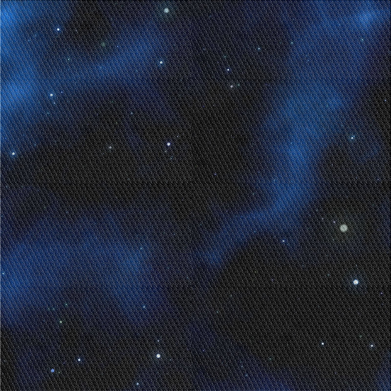 Tapis décoratif bleu marine Petrucci, Carré 5 pi