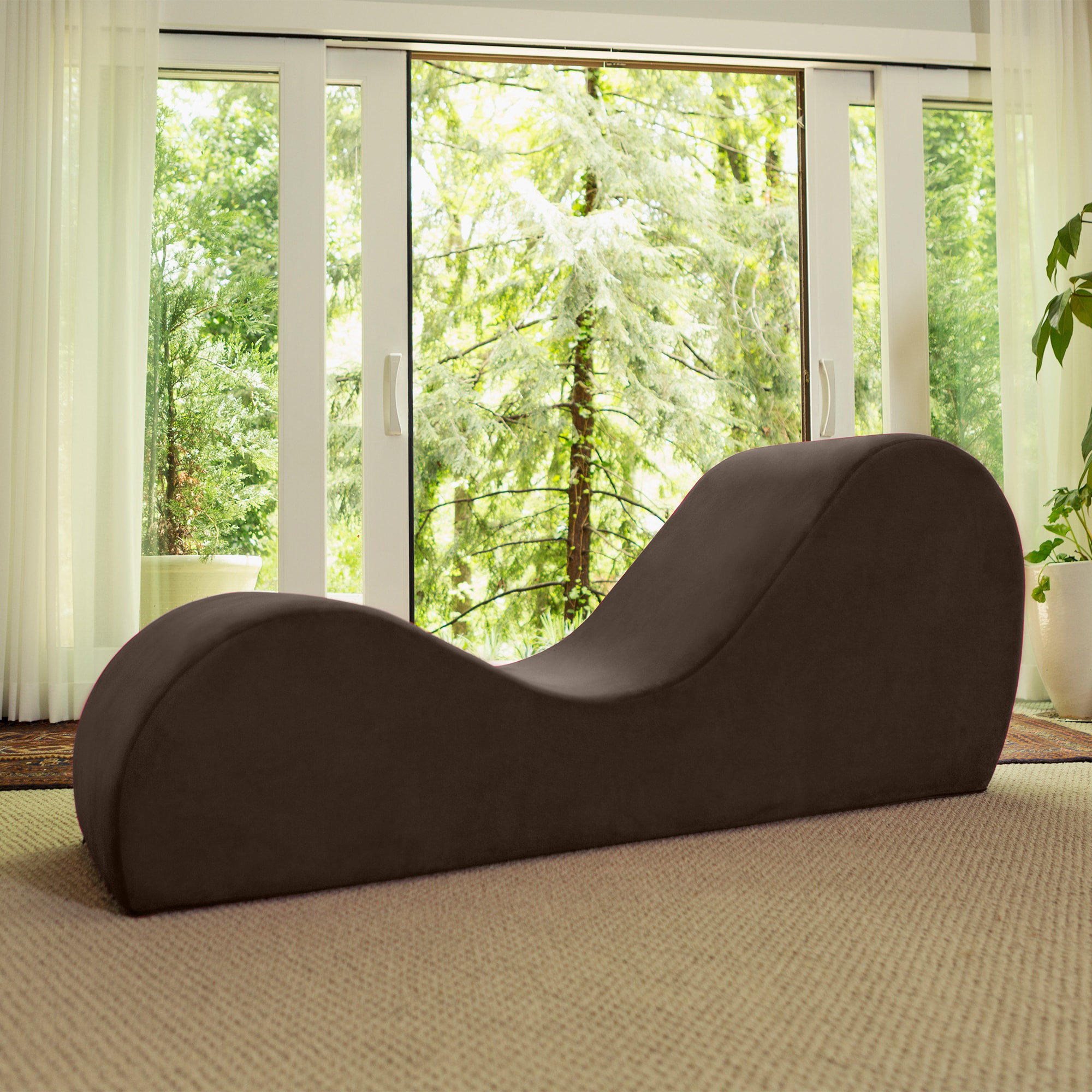 Danuta Armless Chaise Lounge Rosdorf Park Body Fabric: Black