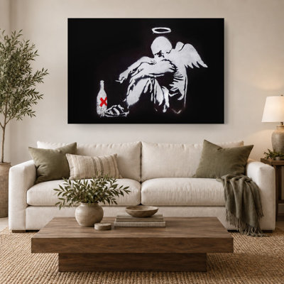 Impression sur toile Banksy Fallen Angel Street