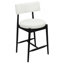 Tabouret de comptoir Mid-Century moderne (ensemble de 2) noir et beige-491135919