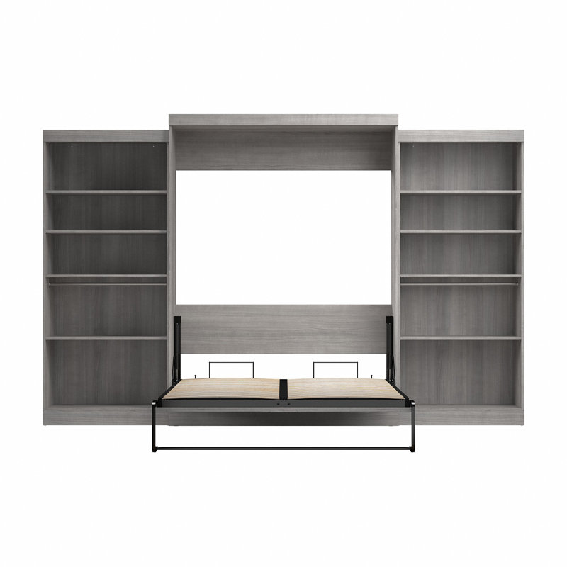 Lit escamotable Arlex, Grand, Brun rustique
