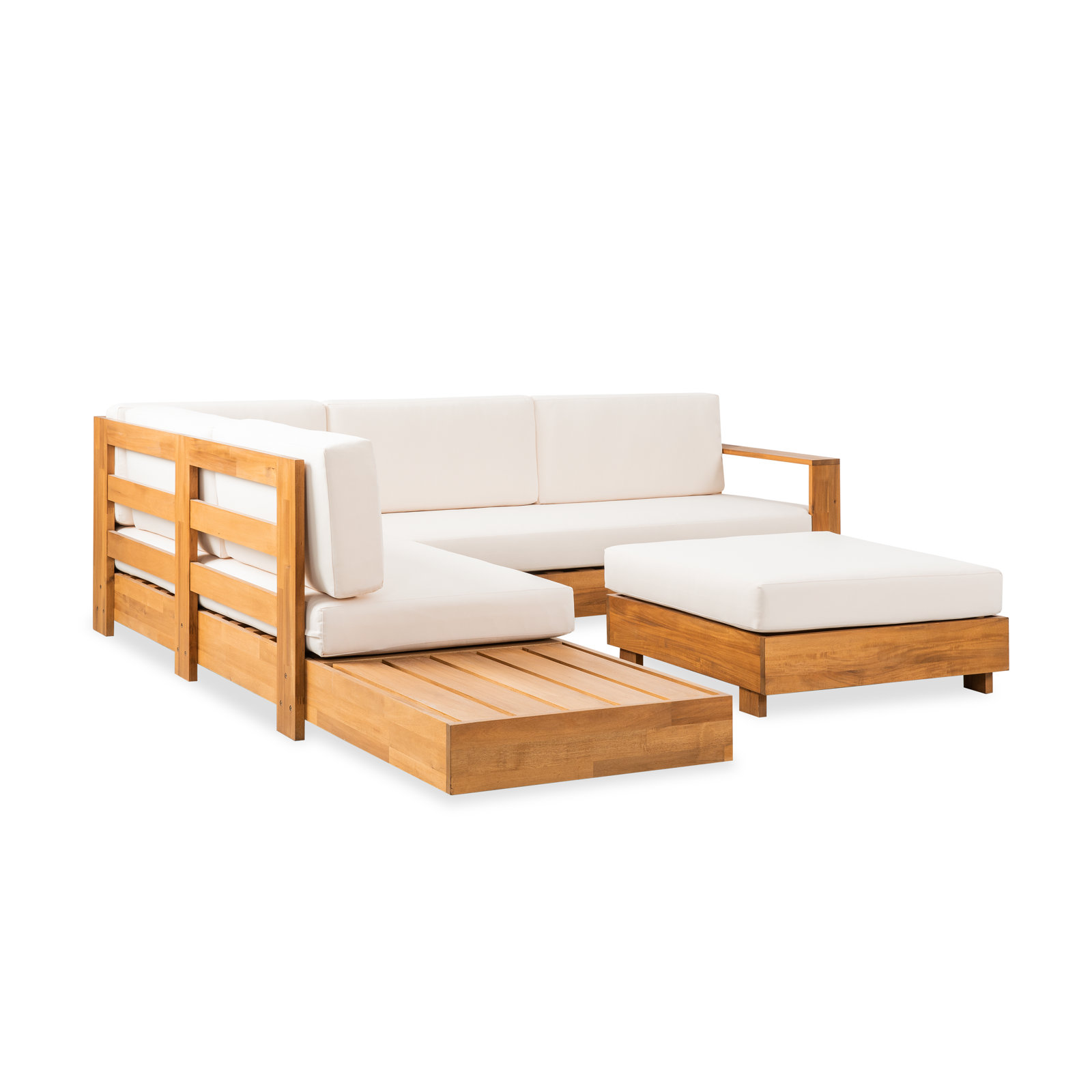 Witt 5-Person Acacia Patio Seating Group