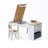 Activity Children Table with Storage Bookcase and 2 Chairs Set