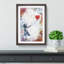 The Girl With A Red Balloon In Abstract by Banksy Framed Print-55737267-55737268