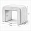 Tabouret de coiffeuse moderne, repose-pieds de canapé rembourré entièrement assemblé