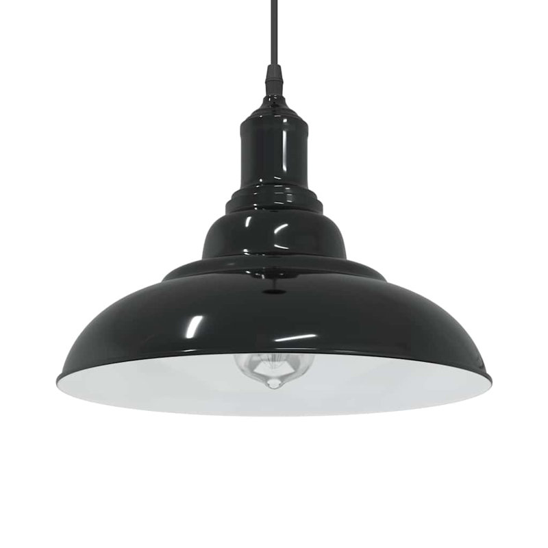 Adalinne 1 - Light Gloss Orange Pendant, Gloss Black