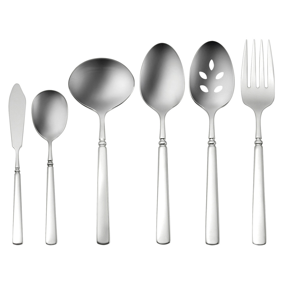 Oneida Easton 6 Piece Flatware Serving Set, 18/10 Stainless Steel Oneida