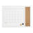 Martha Stewart Everette Dry Erase Magnetic Monthly Calendar/Cork Board - Woodgrain Frame-89798293