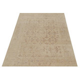 Oushak Hand Knotted Silk Floral Area Rug
