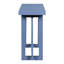 Table de chevet contemporaine bleu marine - pin, charge de 150 lb, installation minimaliste de style américain dans le vestibule, structure en pin, capacité, installation rapide