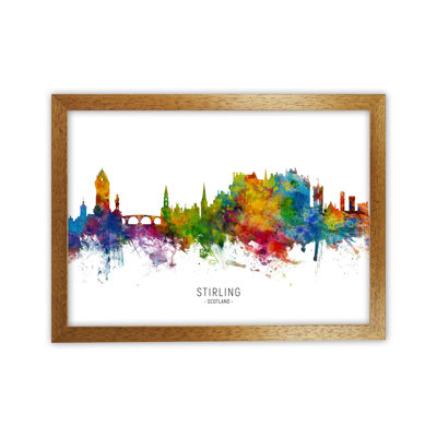 Stirling Scotland Skyline by Michael Tompsett - Print