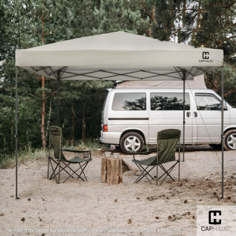 Heavy-Duty Commercial Grade One-Push Pop Up Outdoor Canopy with Bag, Multiple Options, 12 ft. W x 12 ft. D , White