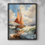 NAUTICAL Series CCCCXX - Impression encadrée de qualité supérieure - Prêt à être accroché - Aucun clou requis-523623076-523623074