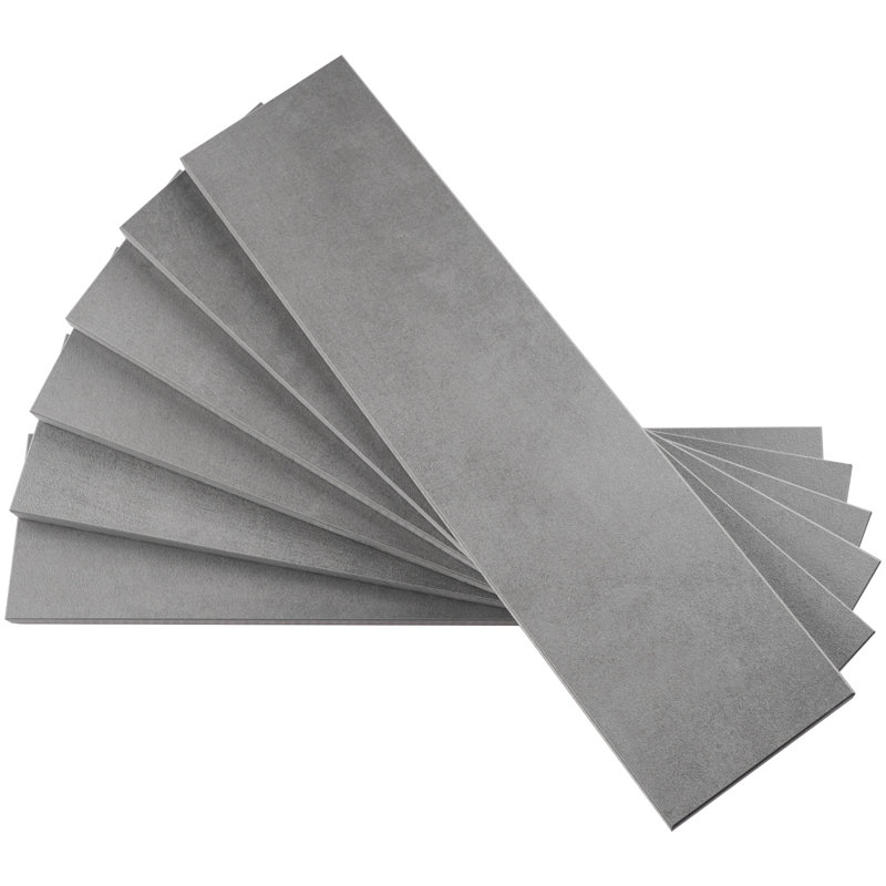 Le Leghe Subway 3 in. x 12 in. Matte Porcelain  Floor and Wall Tile, Platino Gray