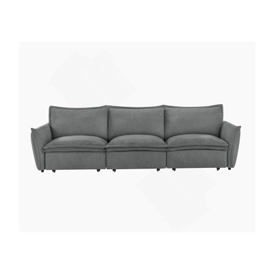 Canapé électrique avec fonction couchette, doté de coussins confortables et d'une structure intérieure robuste pour les besoins de détente et de sommeil