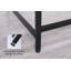 Table console étroite noire, canapé de vestibule / couloir moderne pour petits espaces | Idée de cadeau