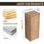 Meuble-lavabo de 30 po avec lavabo et armoire latérale - meuble-lavabo de luxe, finition, eau-446251505