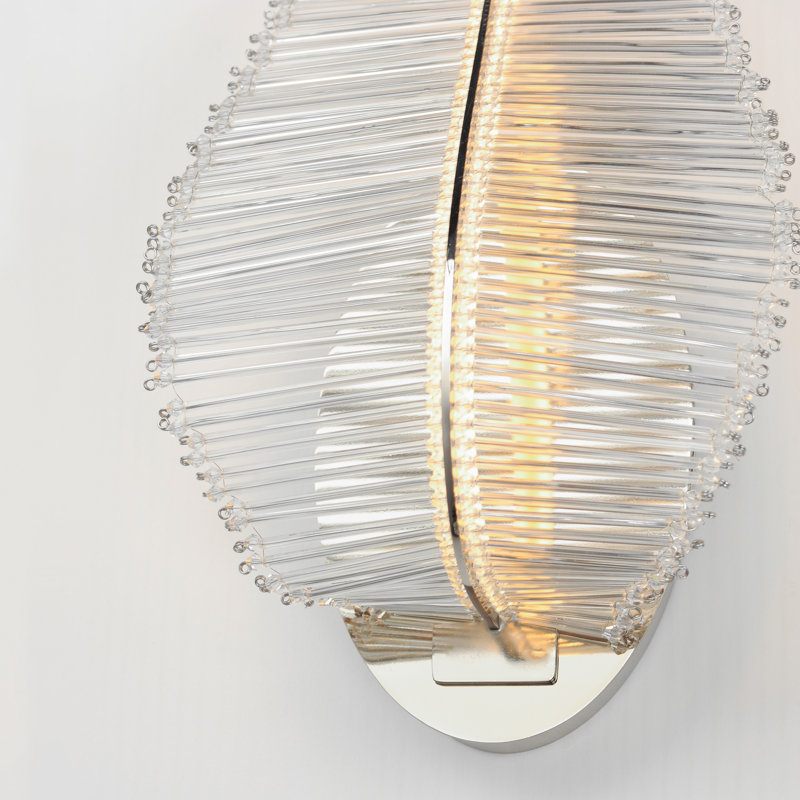 Lillet 1 - Light LED Armed Sconce, Polished Nickel
