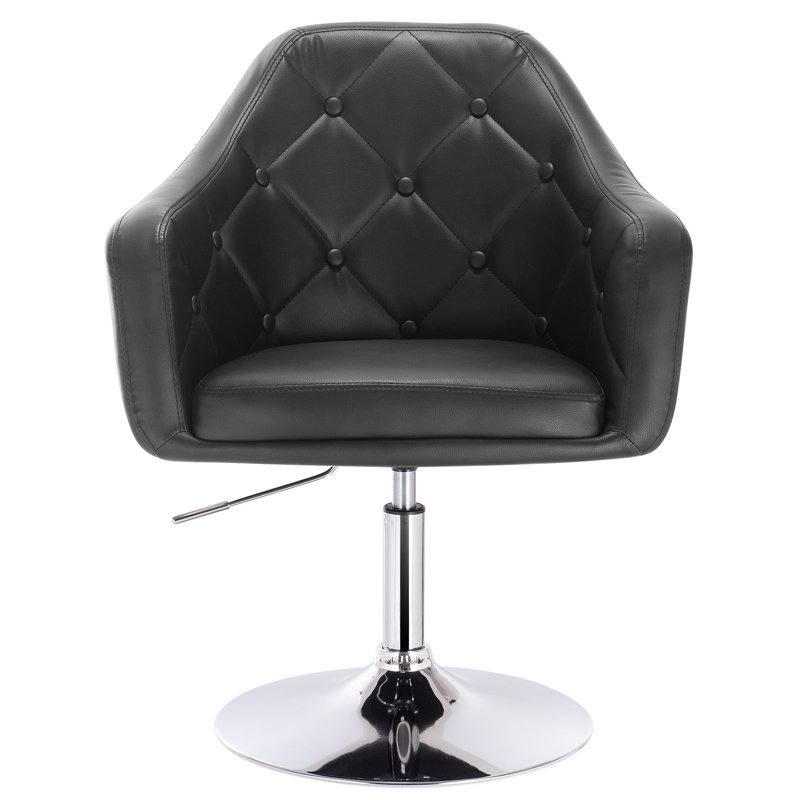 Haywa Upholstered Counter Stool, Black