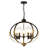 5 - Light Circle Candlelight Glass Chandelier-2113671919