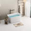 Baignoire autoportante carrée en acrylique 49 po, baignoire de trempage japonaise, blanc brillant, produit pratique pour la salle de bain