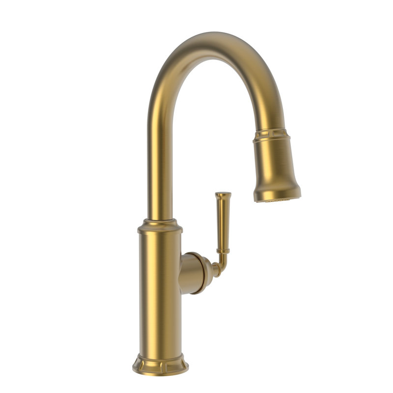 Gavin Single Handle Pull Down Kitchen Faucet, Satin Bronze