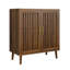 Louvered Cabinet - Walnut, Storage For Dining & Living Room In Walnut Design Kitchen, Area