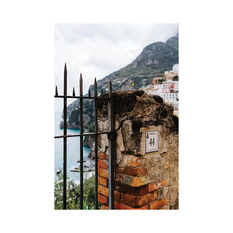 Rainy Positano I 1 Piece Wall Art on Canvas, 66.04cm H x 45.72cm W x 1.91cm D, Wrapped Canvas