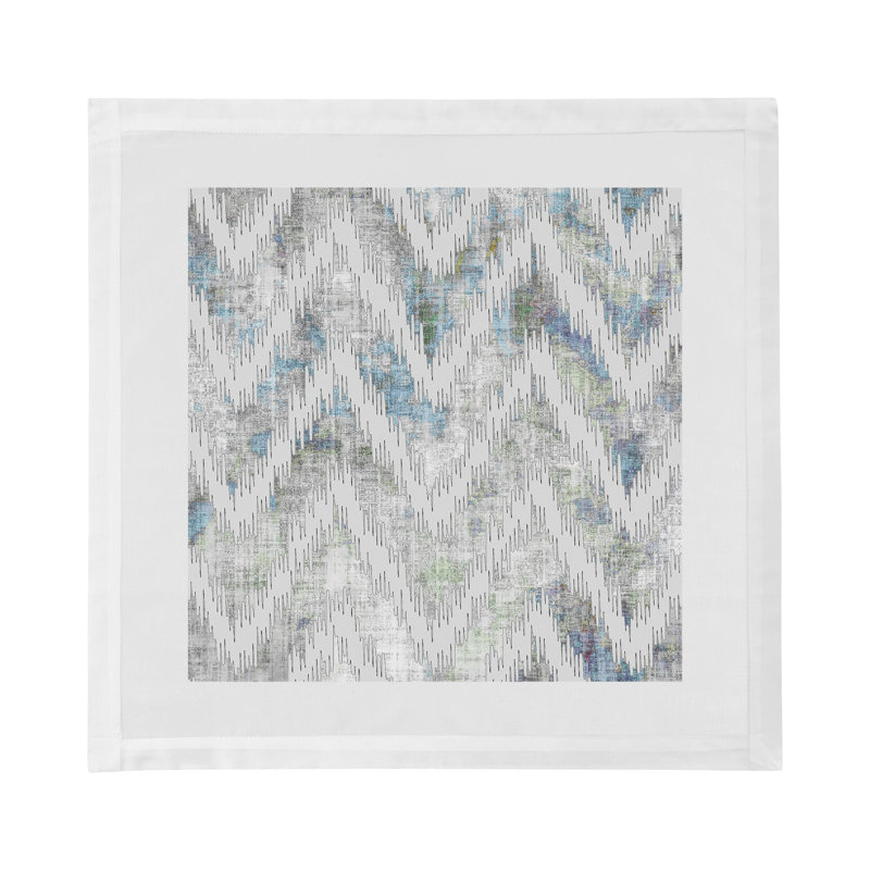 Chevron Cotton Sateen Dinner Napkins, Opulence