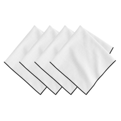 Manufacture Rock Merrow Stitch Cotton Napkin