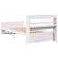 Bed Frame With Headboard Without Mattress White-1375389975