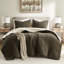 Édredon en chenille texturé gaufré pour lit double / grand - rembourrage 100% tout confort-125950373