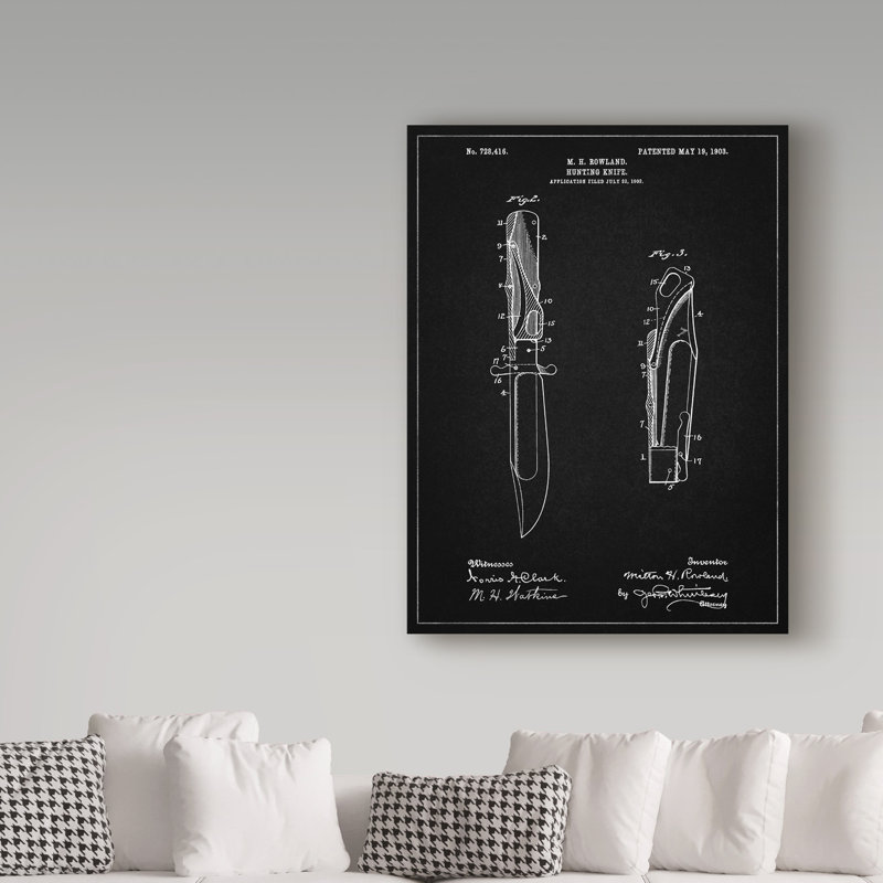 «Pliage de chasse» par Manilo, reproduction d'art sur toile tendue, H 32 po x l 24 po