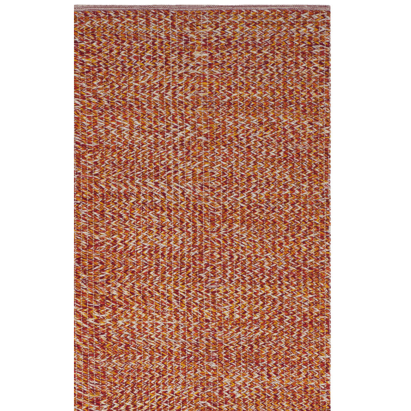 Figuig Hand Woven Cotton Abstract Rug, Rectangle 5' x 8'