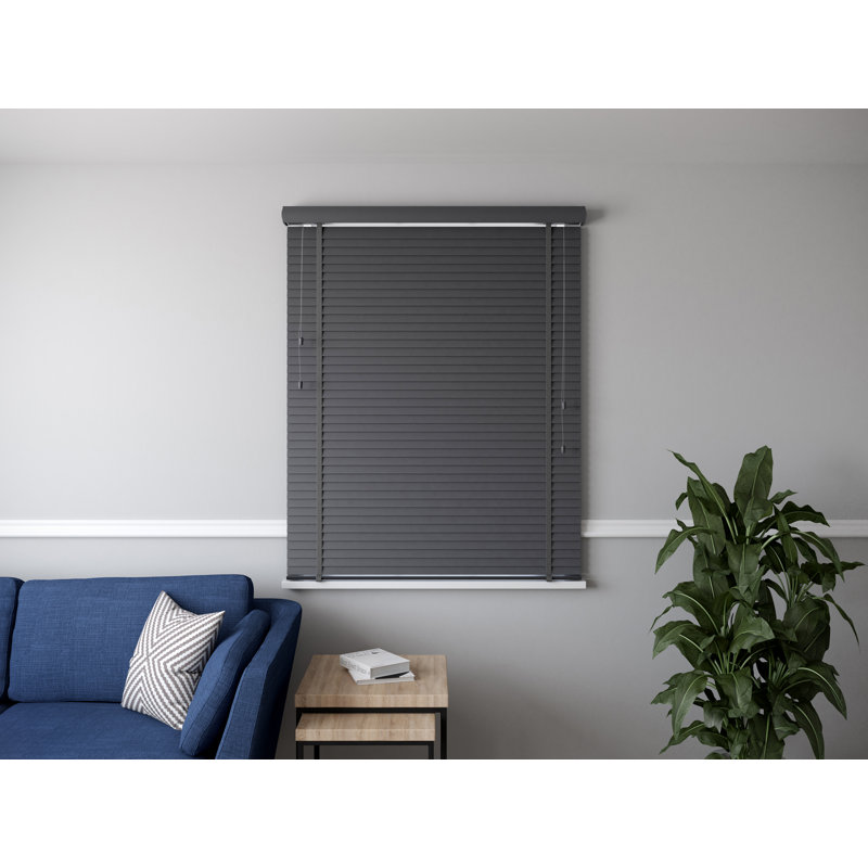 Room Darkening Venetian Blind, Slate, 120cm W x 200cm L