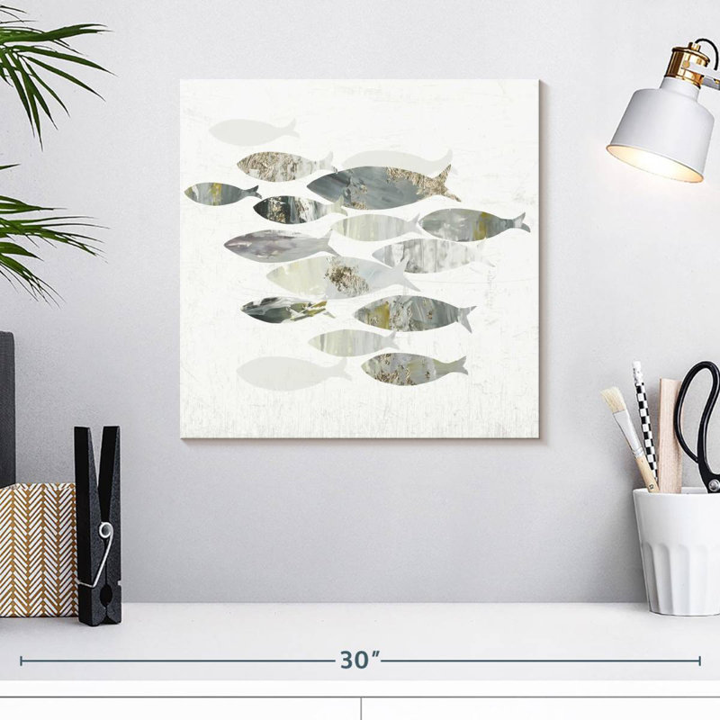 Brampt Gone Fishing II, 16" H x 16" W