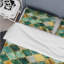 Ensemble de housse de couette à carreaux vert or et mosaïque dorée-109144856-125121413