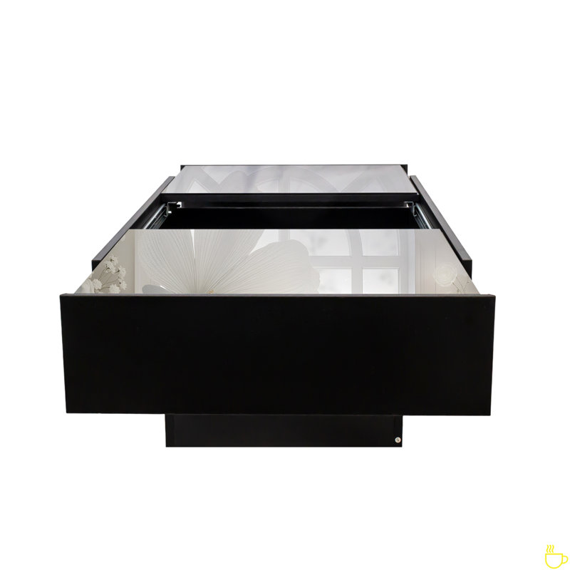 Coffee Table With Sliding Tabletop, Centre Table With Hidden Storage Compartment, Extendable Table