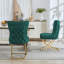 Chaise parsons rembourrée en velours capitonné Chary-216153788