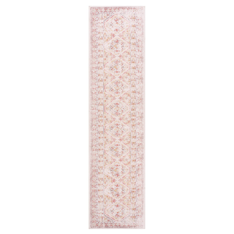 2'6''x10' Beige Kitchen Runner Rug, Washable Low-pile Non-slip For Bedroom, Living Room Rug Room, Kitchen, Hallway Area