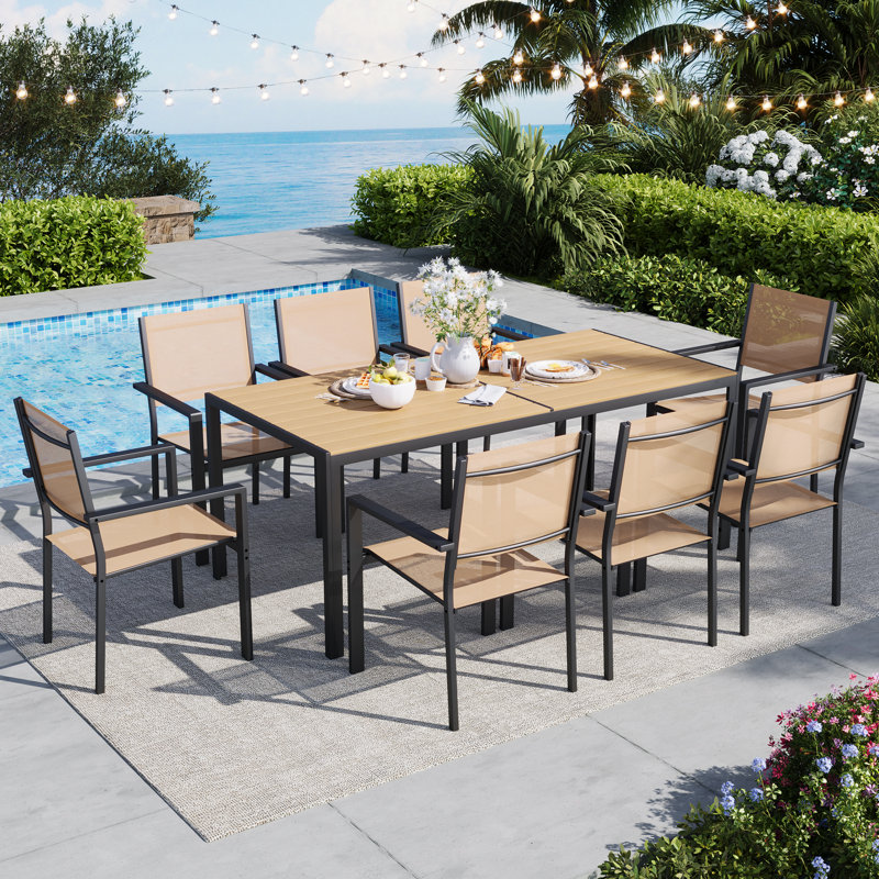 9 Piece Outdoor Patio Set