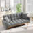 69''Modern Teddy Tufted Convertible Futon Sofa Bed-1463858762