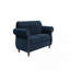 Causeuse formelle de luxe en velours indigo 1pc avec coussins de salon 2 places-602635488