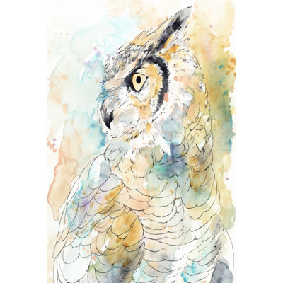 Owl Majestic I by Annie Warren - Wrapped Canvas Painting