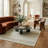 Rug Branch Azura 6' x 9' (5'11" x 9'0") Beige/Brown Geometric Indoor Area Rug, Contemporary, Low Pile, Stain-Resistant Carpet - Living Room, Bedroom, Dining Room, and Kitchen-631941816