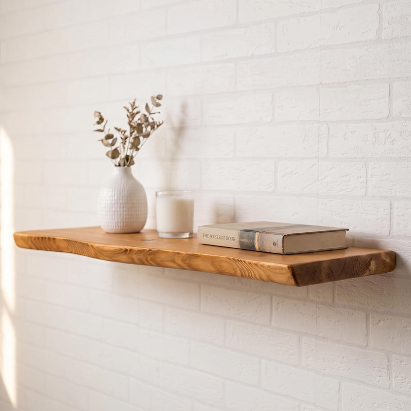 Tablette flottante Rustic, H 1,5 po x L 48 po x P 5 po