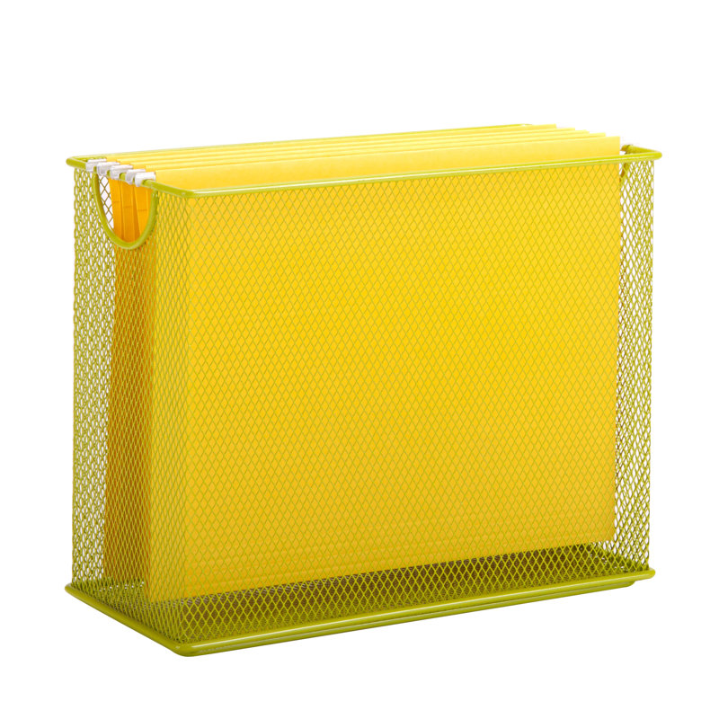 Metal File Organizer, Lime